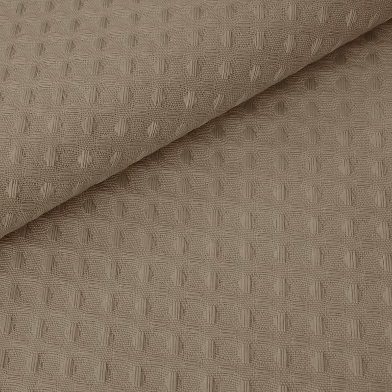 River Dream Heavyweight No Hooks Required Dotted Waffle Weave Shower Curtain with Snap in Liner - 71W x 74H,Hotel Grade,Spa Like Bath Curtain,Linen - Image 4